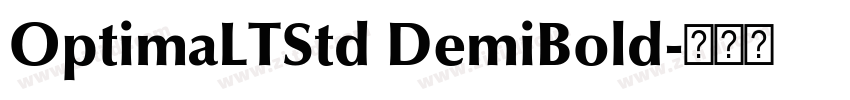 OptimaLTStd DemiBold字体转换